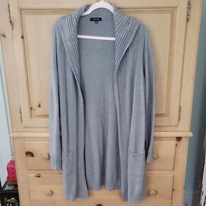 Verve Ami Ribbed Gray Cardigan